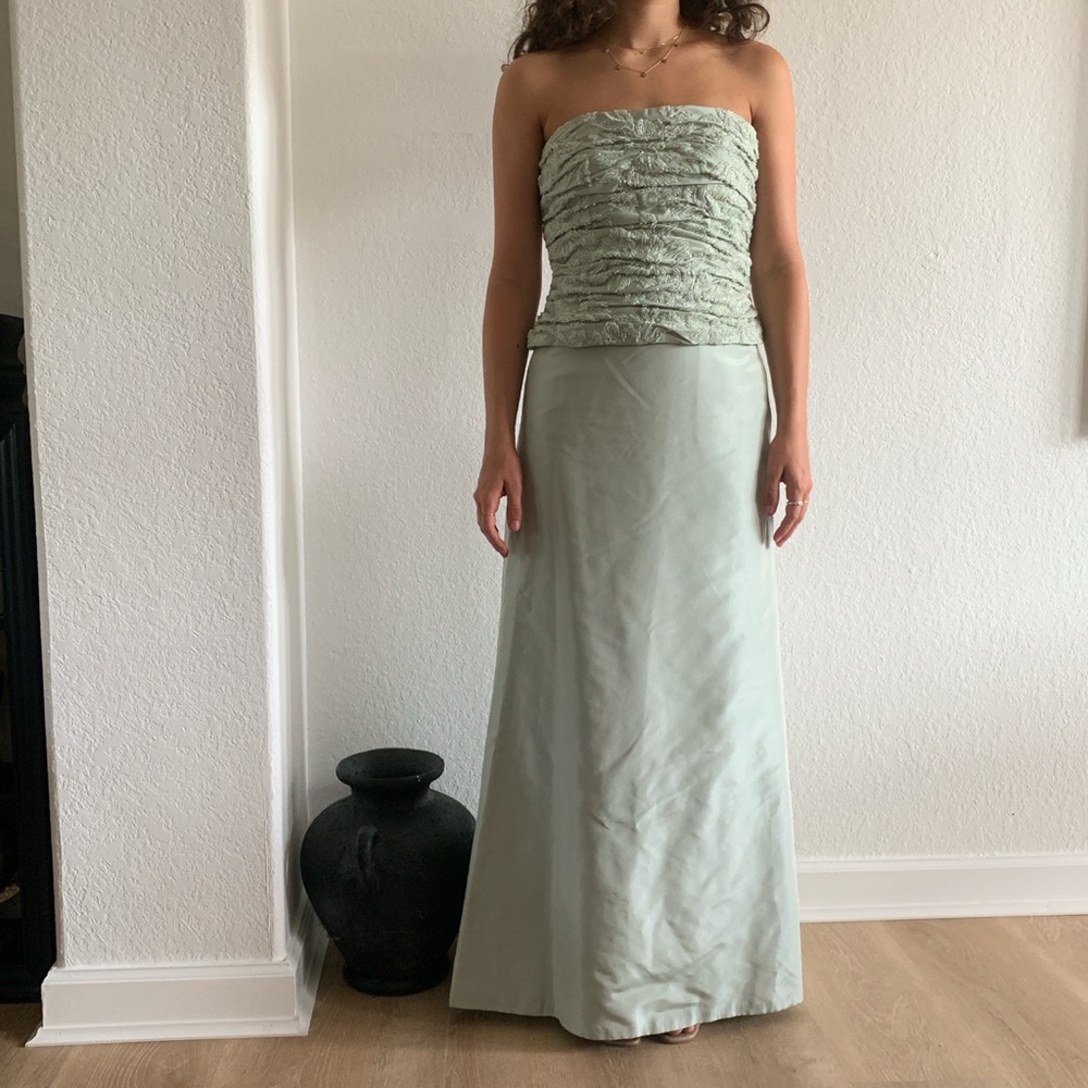 Silk and Beaded Maxi Dress Set